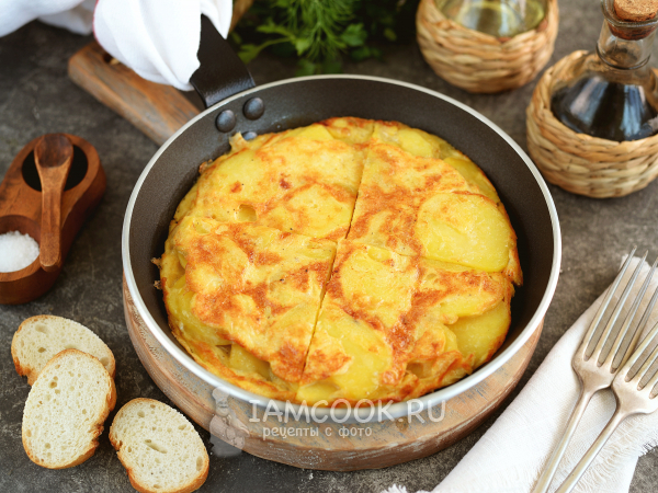 Испанская тортилья (классический рецепт), рецепт с фото