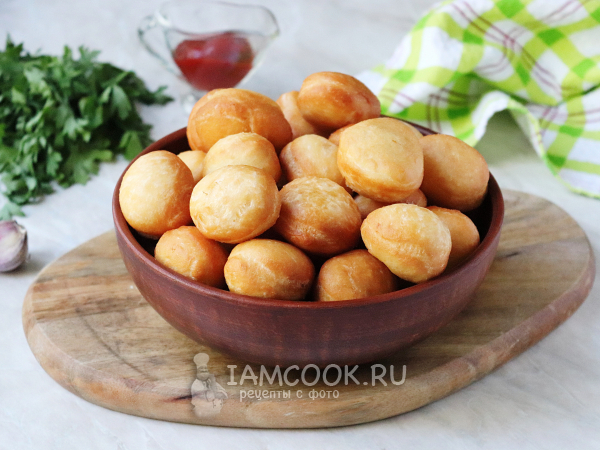 Баурсаки на воде (с дрожжами), рецепт с фото