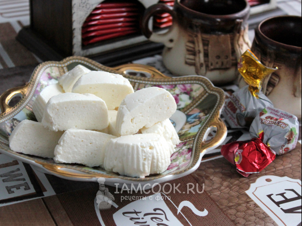 Творожный зефир, рецепт с фото