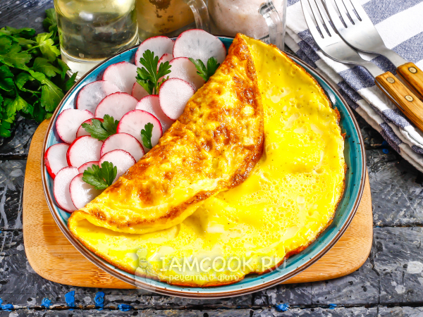 Омлет из утиных яиц, рецепт с фото