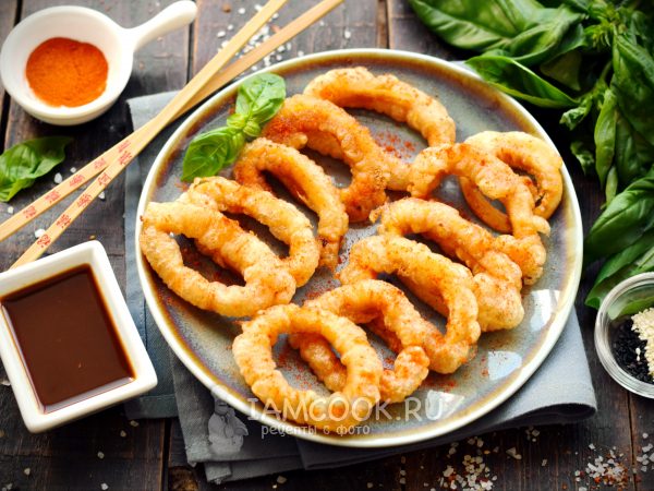 Кальмары в кляре по-китайски, рецепт с фото