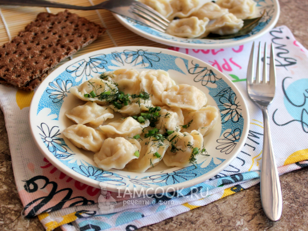 Рыбные пельмени с тунцом, рецепт с фото