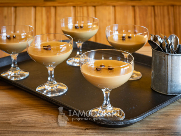 Кофейный пудинг, рецепт с фото