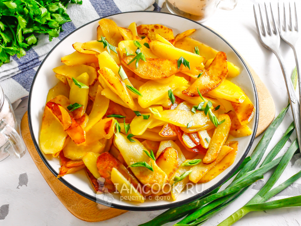 Жареная картошка на смальце (свином), рецепт с фото