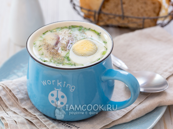 Окрошка на сыворотке с бастурмой, рецепт с фото