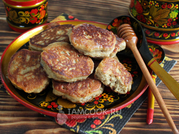 Оладьи на кефире пряничные (без яиц), рецепт с фото