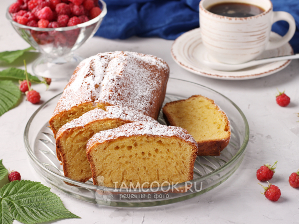 Кекс на горячем молоке, рецепт с фото