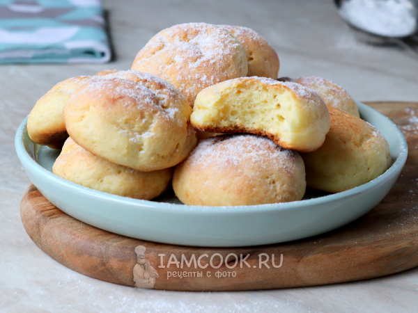 Творожные пончики в духовке, рецепт с фото