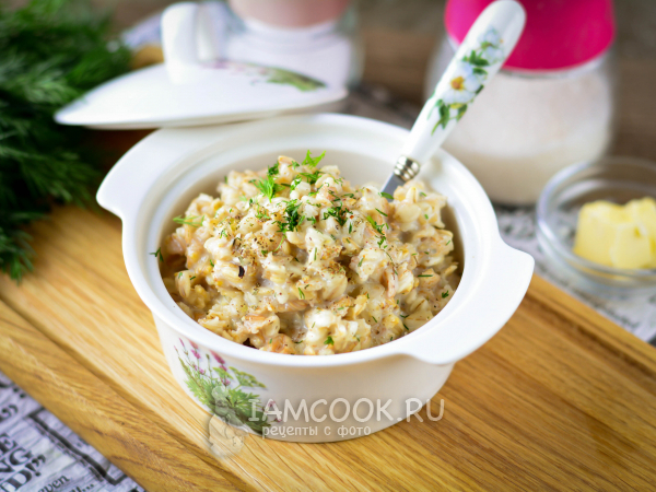 Соленая овсяная каша, рецепт с фото