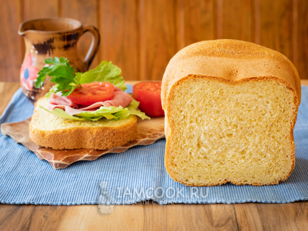 Сливочный хлеб в хлебопечке, рецепт с фото