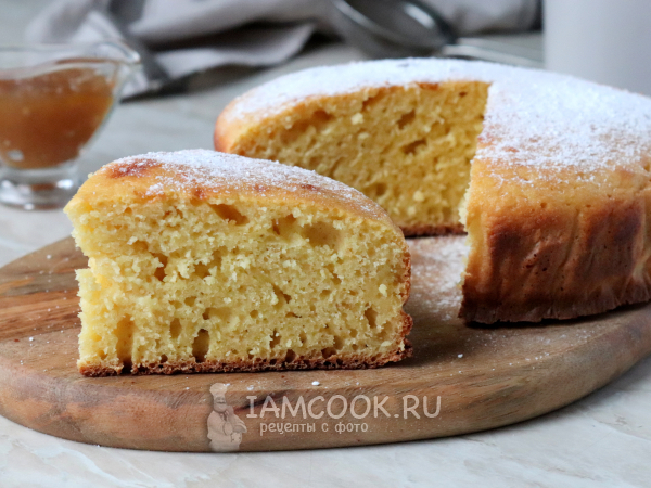 Манник на кефире с вареньем, рецепт с фото