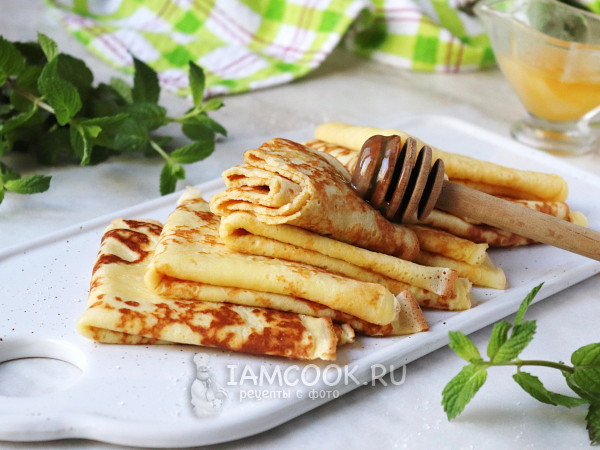 Блины на кислом (прокисшем) кефире, рецепт с фото