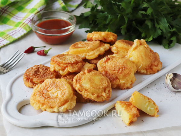 Картошка в кляре, рецепт с фото