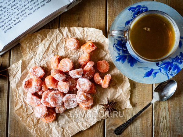 Цукаты из моркови, рецепт с фото