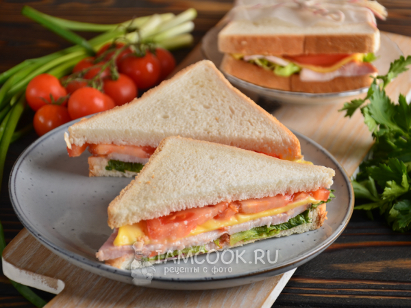 Сэндвич с грудинкой, рецепт с фото