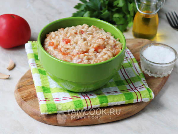 Овсянка с помидорами, рецепт с фото