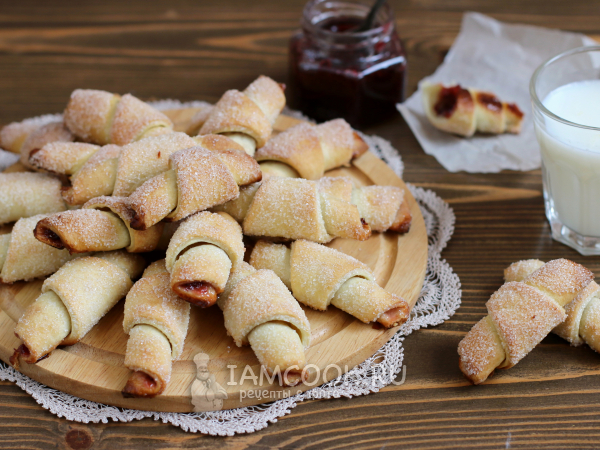 Трубочки с повидлом, рецепт с фото