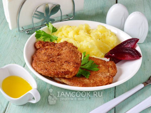 Ромштекс из свинины , рецепт с фото