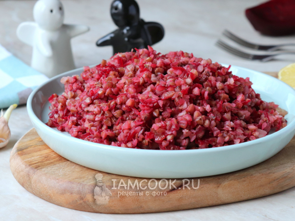 Гречка со свеклой , рецепт с фото