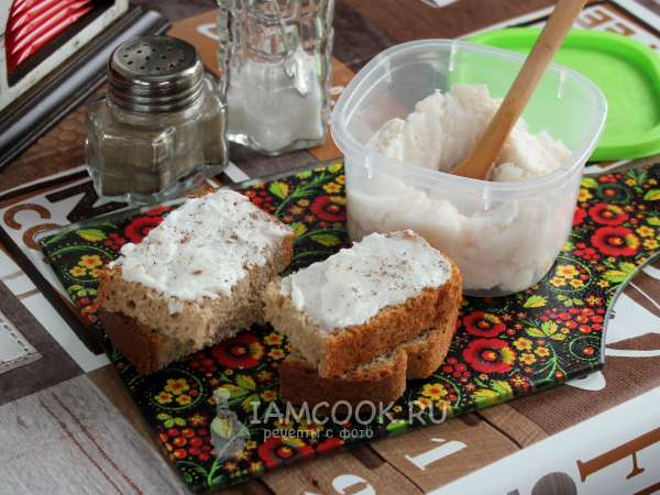 Намазка из сала на хлеб, рецепт с фото