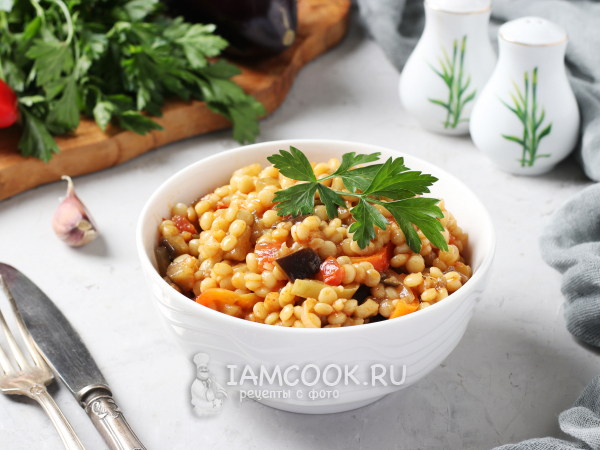 Птитим с овощами, рецепт с фото