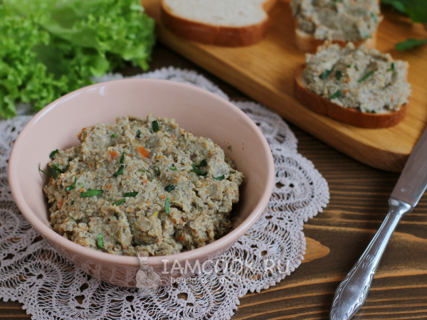 Грибная икра из вешенок, рецепт с фото