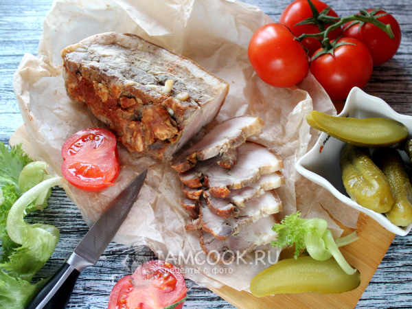 Грудинка по-одесски в духовке, рецепт с фото