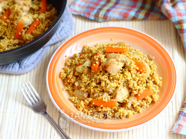 Плов из пшена, рецепт с фото