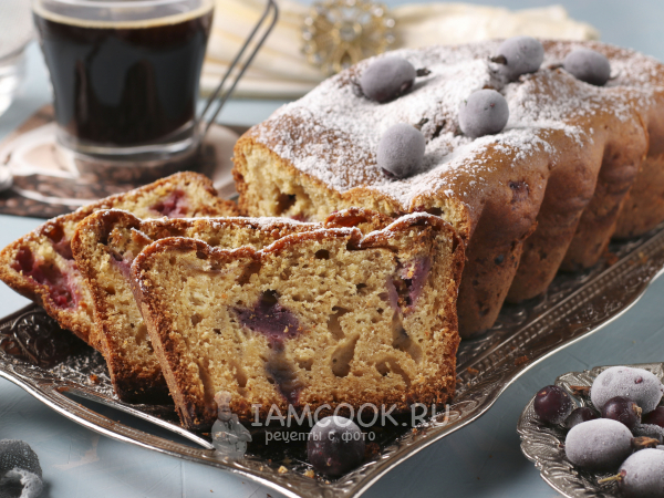 Кофейно-творожный кекс со смородиной, рецепт с фото