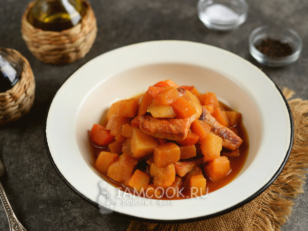 Рагу из репы с мясом, рецепт с фото