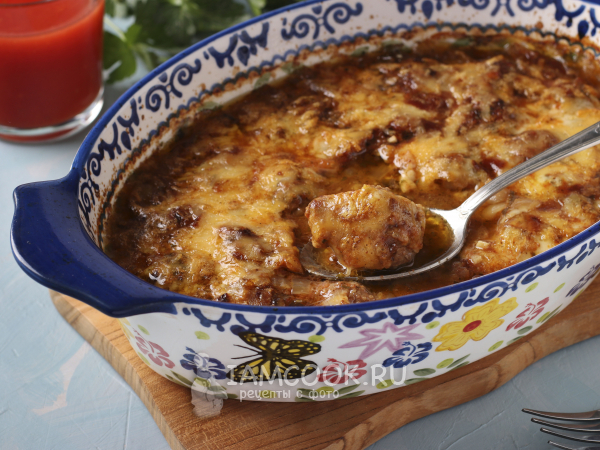 Фрикадельки в томатном соусе с сыром, рецепт с фото