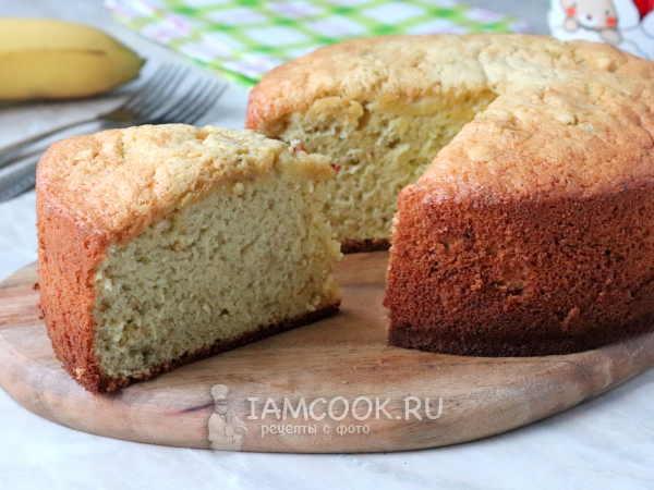 Банановый бисквит, рецепт с фото