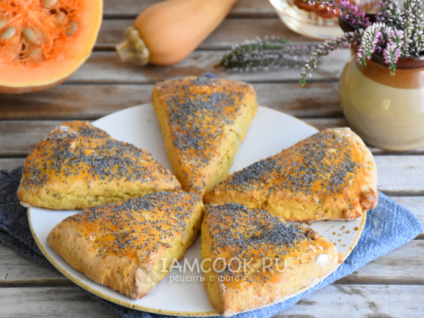 Тыквенные сконы, рецепт с фото