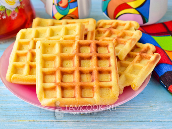 Венские вафли без молока, рецепт с фото