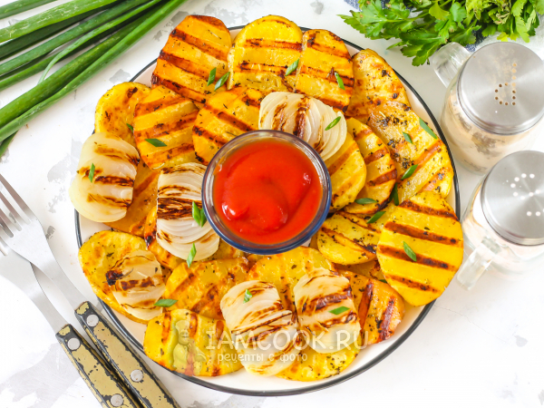 Картошка на электрогриле, рецепт с фото