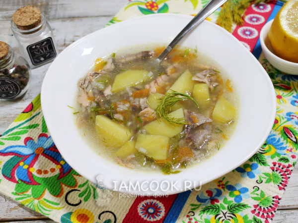 Уха из головы и хвоста горбуши, рецепт с фото