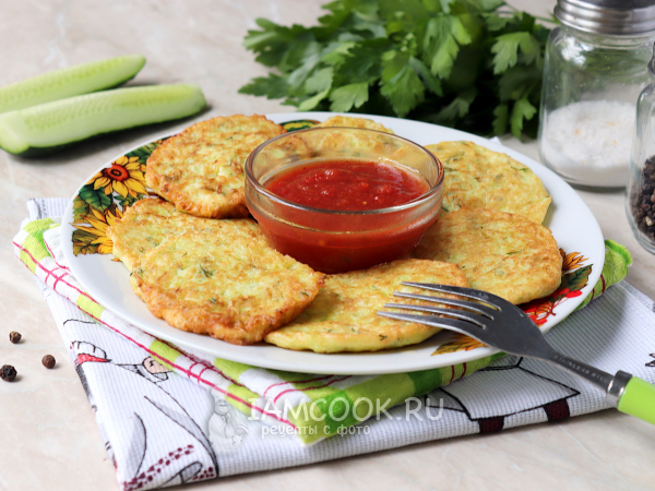 Оладьи из огурцов, рецепт с фото