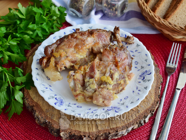 Кролик в майонезе в духовке, рецепт с фото