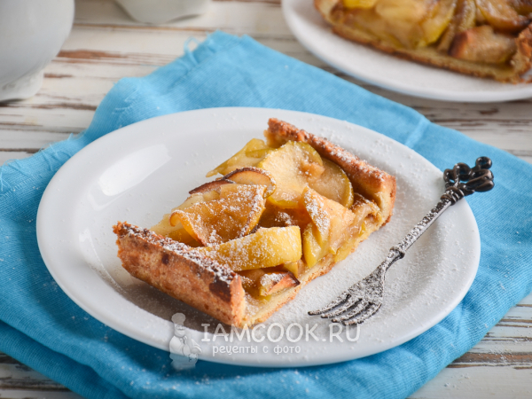 Французский тарт с яблоками, рецепт с фото
