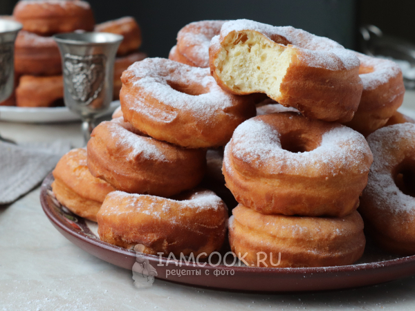 Пончики на ряженке, рецепт с фото