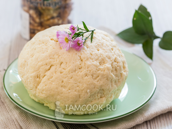 Творожное тесто без яиц на подсолнечном масле (универсальное), рецепт с фото