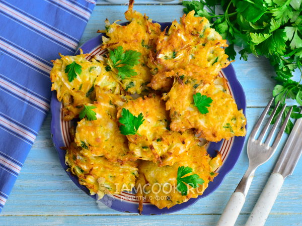 Как приготовить капустные драники из белокочанной капусты?, рецепт с фото