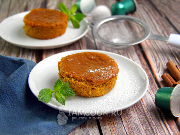 Запечённый крем из тыквы, рецепт с фото