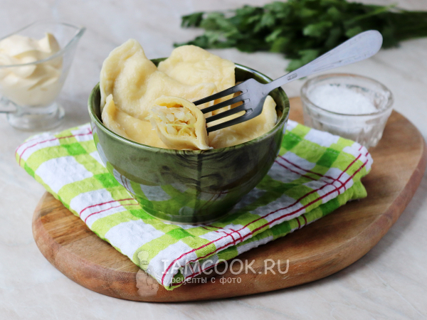 Вареники со свежей капустой, рецепт с фото