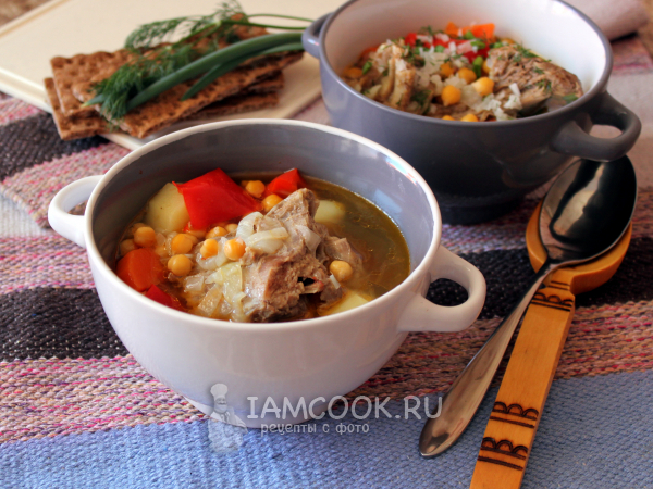 Нохат шурпа, рецепт с фото