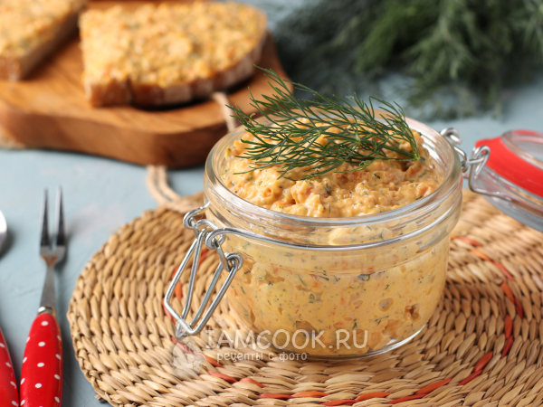 Намазка из яиц и плавленого сыра, рецепт с фото