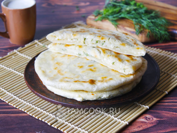 Катлама с творогом и зеленью, рецепт с фото