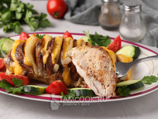 Гармошка из свинины в фольге в духовке, рецепт с фото