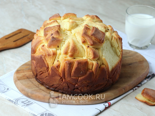 Пирог «Кубики» (из дрожжевого теста), рецепт с фото