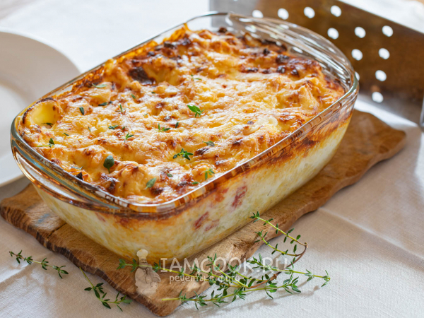 Гратен из макарон, рецепт с фото